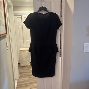 Women’s Brooks Brothers Blue Sheath Midi Dress Crew Neck